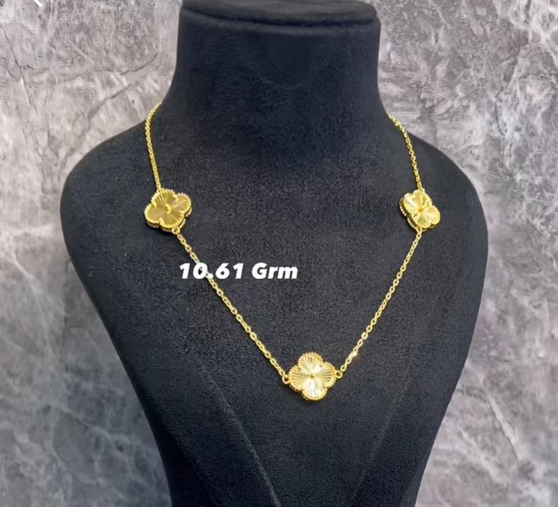 Yeni model  yonca kolyesi