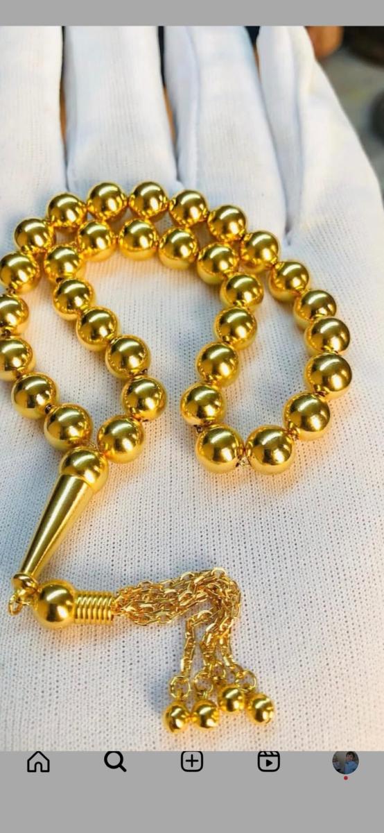 22 Ayar altın tesbih